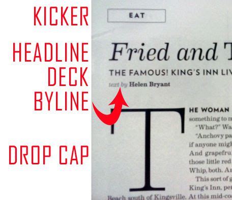 what is a kicker in a magazine